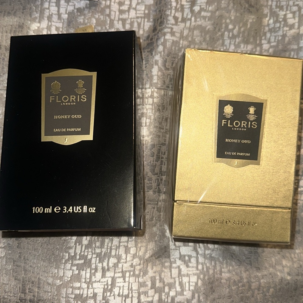 Floris London EDP 3.4 fl oz Honey Oud Eau de Parfum - Black and Gold